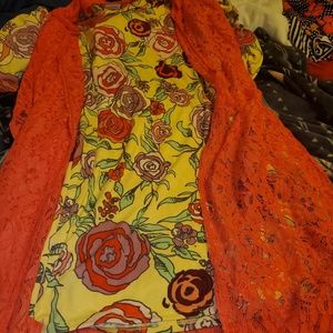 Lularoe lace joy and roses Debbie
